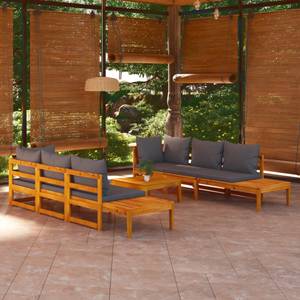 Garten-Lounge-Set (5-teilig) 3014466-6 Braun - Dunkelgrau - Grau