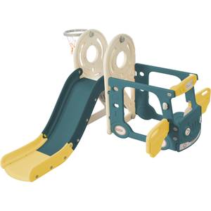 Toboggan pour enfants Mini Ⅳ Vert - Matière plastique - 110 x 100 x 171 cm