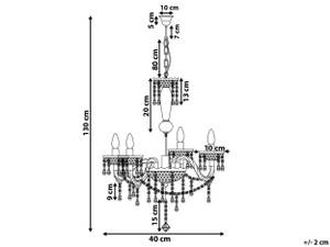 Lampe suspension KALANG Noir - Nb d'ampoules : 4