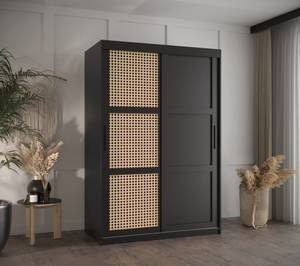 SCHWEBETÜRENSCHRANK PLECIONKA Breite: 120 cm - Schwarz