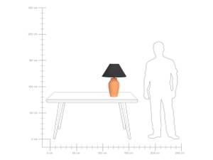 Lampe de table RODEIRO Noir - Orange