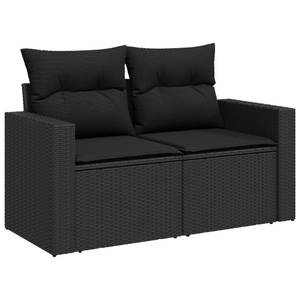 Gartensitzgruppe K2020(8-tlg) Schwarz - Massivholz - 69 x 62 x 55 cm