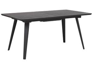 Table de salle à manger IRVINGTON Noir - Bois manufacturé - 160 x 75 x 90 cm