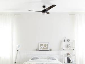 Ventilateur de plafond JIBOA Noir - Métal - 110 x 36 x 110 cm