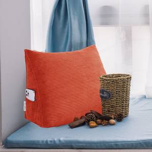 Großes ergonomisches Keilkissen Kord Orange - 45 x 35 cm