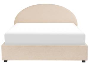 Doppelbett VAUCLUSE Beige - Naturfaser - 194 x 112 x 214 cm