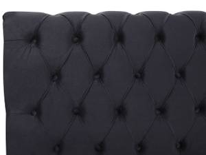 Lit double AVALLON Noir - 152 x 233 cm