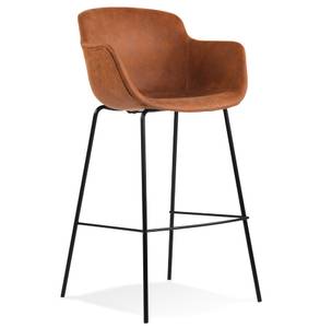 Tabouret De Bar CALVIN Marron - Métal - 59 x 108 x 54 cm