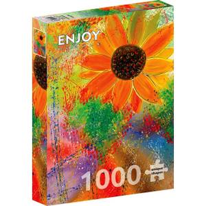 Puzzle Sonnenblume Papier - 24 x 5 x 34 cm