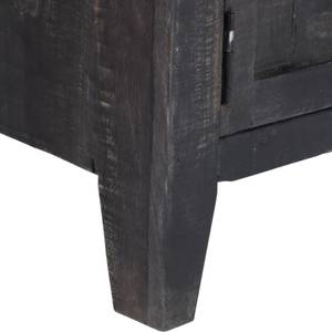 Meuble tv 247985 Noir - Bois massif - Bois/Imitation - 30 x 40 x 118 cm