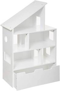 Kinderregal mit Stauraum für Spielzeug Weiß - Holzwerkstoff - 65 x 104 x 30 cm