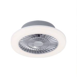 LED Deckenleuchte Ventilator Weiß - Metall - Kunststoff - 50 x 16 x 50 cm