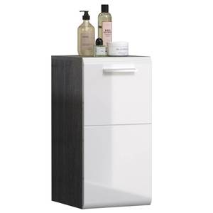 Armoire de toilette Riva B Blanc - En partie en bois massif - 35 x 68 x 33 cm