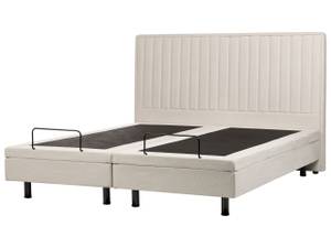 Lit double DUKE II Beige - Crème - Largeur : 180 cm