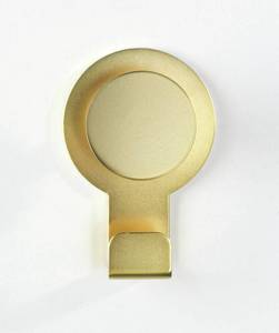 Bad-Hänger BLANDAS Goldmatte, Wenko Gold - Metall - 5 x 8 x 3 cm