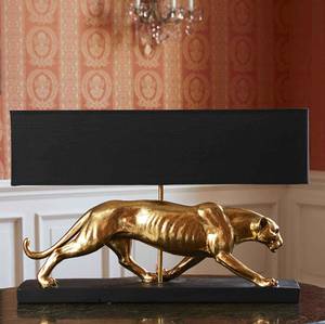 Panther-Tischleuchte Baghiro Gold - Kunststoff - 61 x 39 x 15 cm
