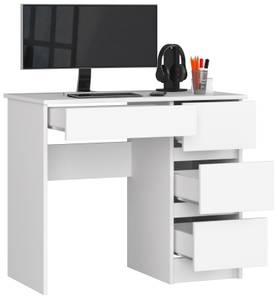 Bureau d'ordinateur A-7 droit CLP Blanc