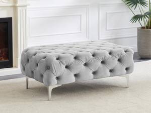 Pouf EDWINA Gris lumineux