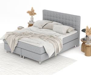 Boxspringbett Sorrento Grau - Breite: 180 cm