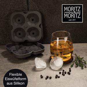 Eiswürfeformen Diamant (2er Set) Grau - Kunststoff - 14 x 7 x 27 cm