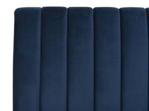 Lit double MARVILLE Bleu - Bleu marine - Largeur : 182 cm