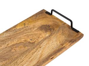 Holztablett Deko Holz Braun - Massivholz - 50 x 7 x 20 cm