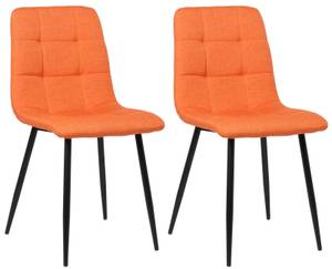 Esszimmerstuhl Tilde 2er Set Orange - Textil