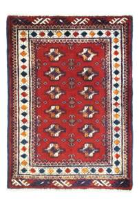 Turkaman - 91x70cm Rot - Naturfaser - 70 x 1 x 91 cm