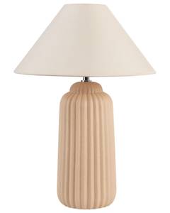 Lampe de table NURIA Beige - Blanc - Céramique - 35 x 50 x 35 cm