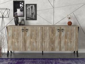 Sideboard Zeth Eiche Braun - Holzwerkstoff - 180 x 77 x 45 cm