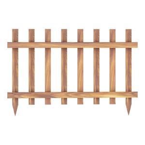 Gartenzaun Bindow 2er-Set Massivholz - 100 x 75 x 4 cm