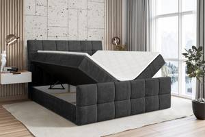 Boxspringbett APO-Z Schwarz - Breite: 160 cm - H4