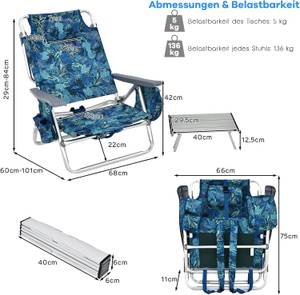 Strandkorb-Set ZB32242 (3-teilig) Blau