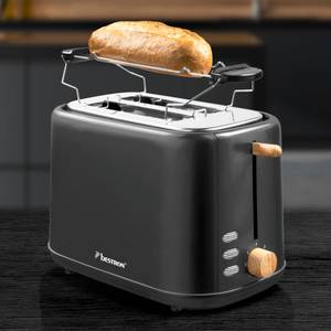 Toaster Schwarz - Kunststoff - 18 x 20 x 30 cm