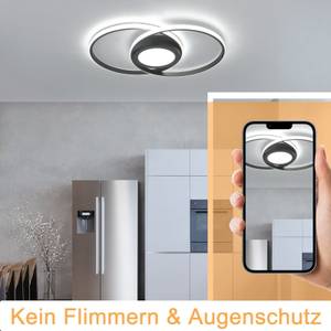 LED Deckenleuchte Einäugig Schwarz