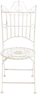 Chaises de jardin Sadao Lot de 2 Blanc crème