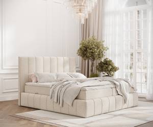 Boxspringbett Moretti Ecru - Breite: 160 cm