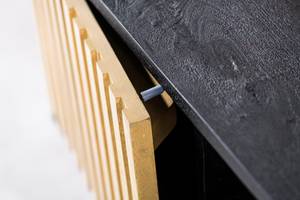 TV-Schrank Piano Schwarz - Braun