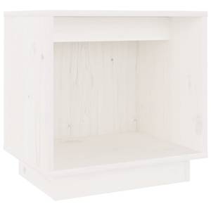 Nachttisch DE123 Weiß - Massivholz - 30 x 40 x 40 cm