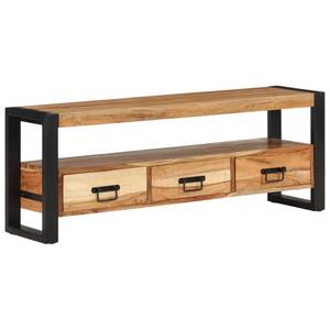 TV-Schrank D153 Eiche Schwarzbraun Dekor - Tiefe: 120 cm