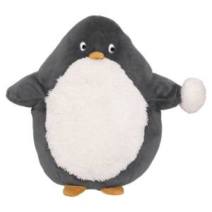 Kuscheltier Pinguin Schwarz - Textil - 14 x 30 x 28 cm