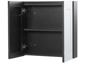 Bad-Spiegelschrank MAZARREDO Schwarz - Silber