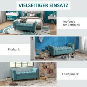 Sitzbank 838-407V01GN Grün - Textil - 49 x 57 x 126 cm