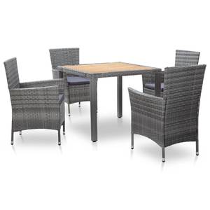 Salle à manger (lot de 5) 3001857-3 Gris - Profondeur : 90 cm