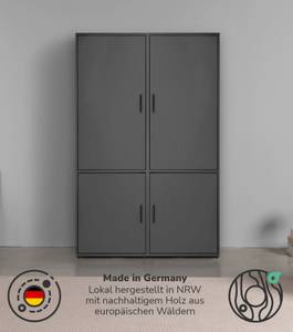 Kleiderschrank Der Grenzenlose I Anthrazit - Breite: 120 cm