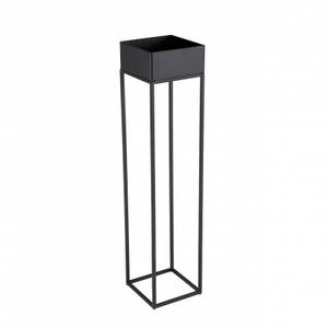 Sellette carrée / porte plantes GM noire Noir - Métal - 18 x 81 x 18 cm