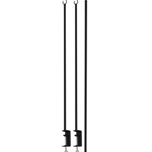 Deko-Tischstange Schwarz - Metall - 4 x 100 x 135 cm