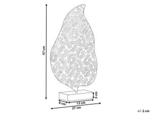 Accessoire Décoratif LITHIUM Doré - Métal - 27 x 47 x 8 cm