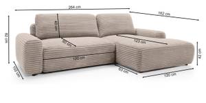 Ecksofa ALFERIA Creme