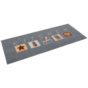 Küchenläufer Teppich Trendy Kitchen Tool Grau - Textil - 45 x 1 x 145 cm